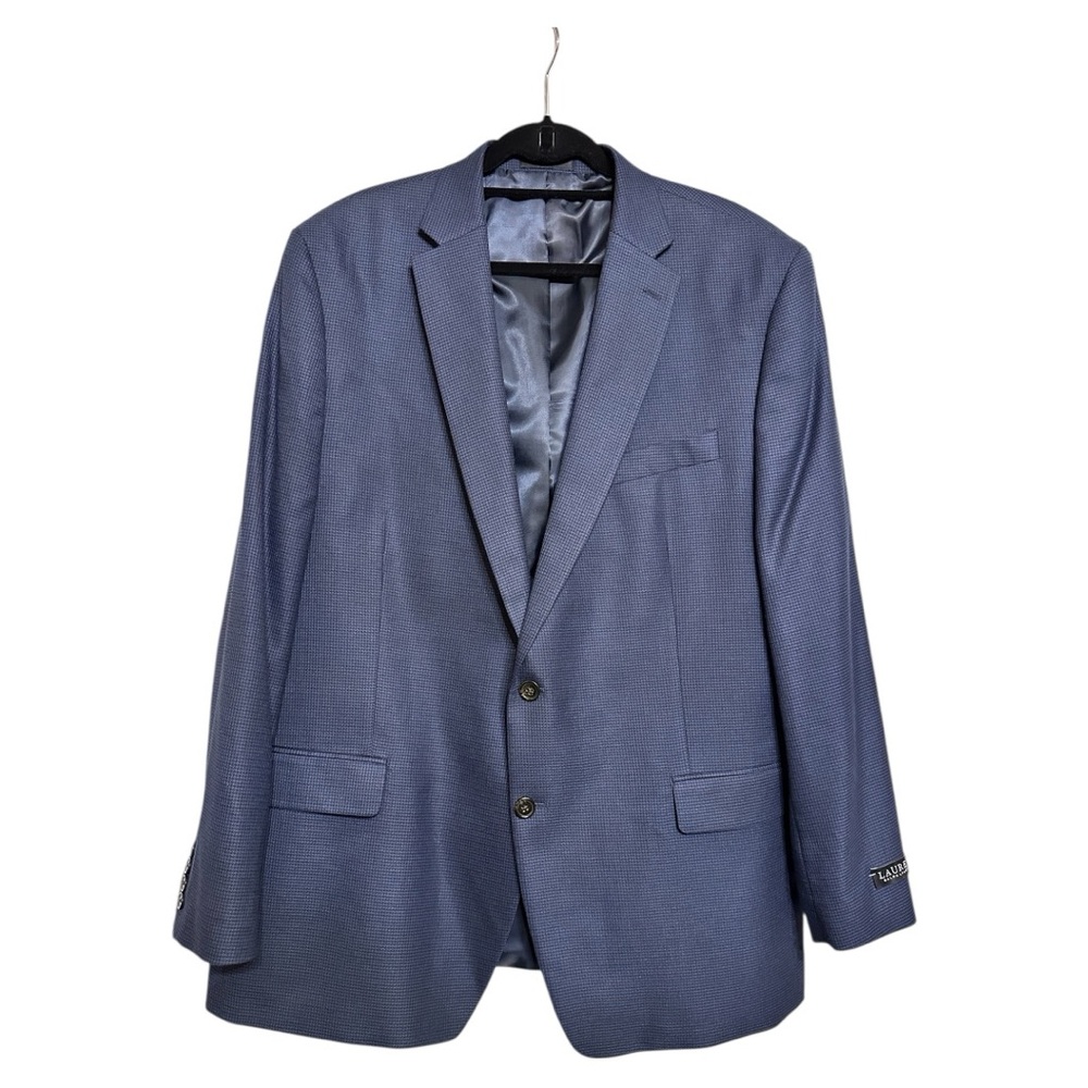 Lauren Ralph Lauren Black Label Blazer Mens Sz 48L 2 Button poly/vicose blend